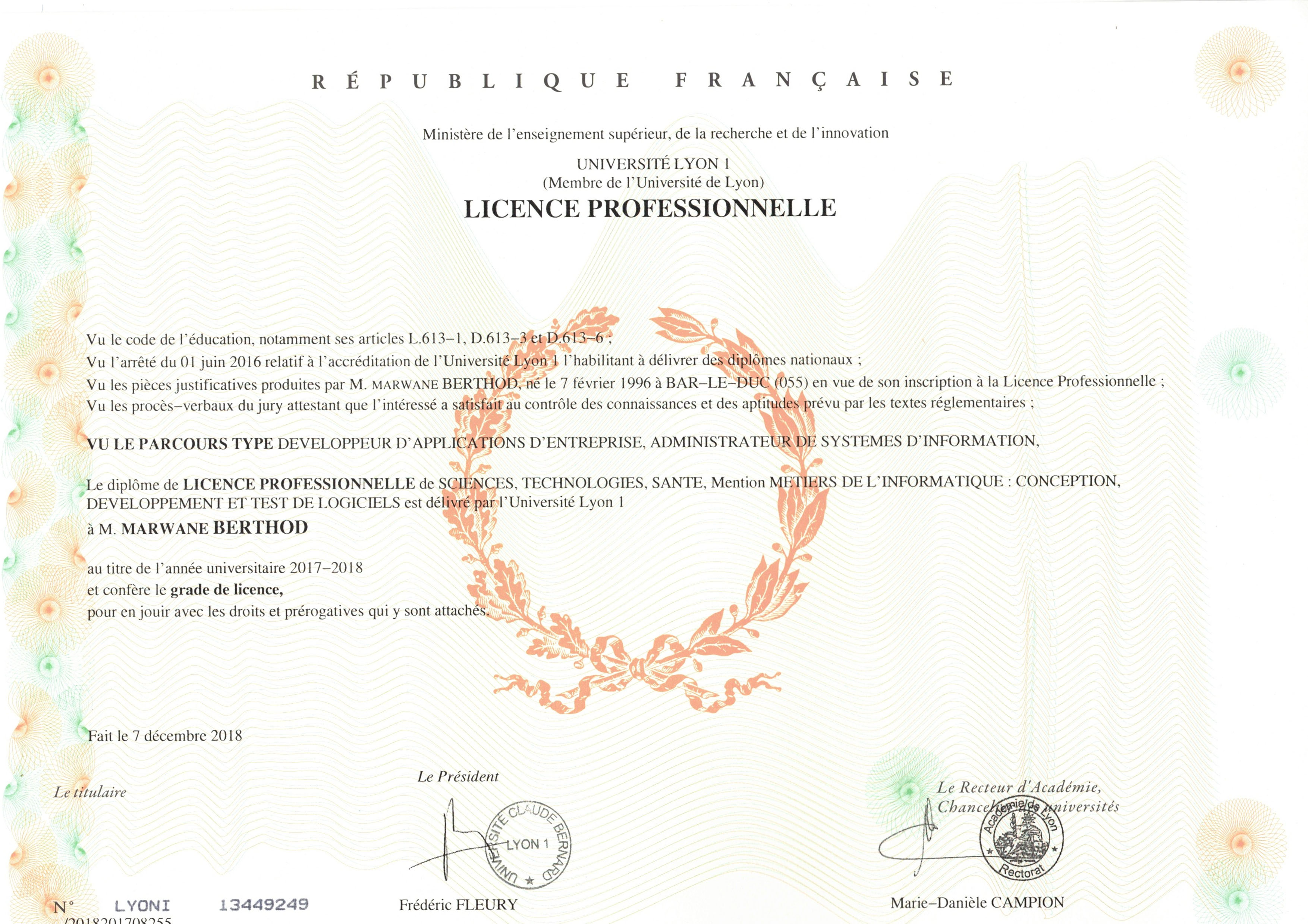 Licence