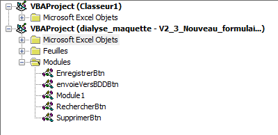 Fenêtre de programmation